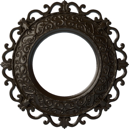 Ekena Millwork Orrington Ceiling Medallion (Canopies up to 6 5/8"), 13 1/4"OD x 6 5/8"ID x 1 1/8"P, Stone Hearth CM13ORSHF